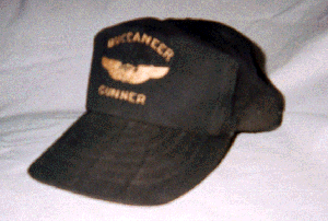 Gene's proudly worn Buccaneer Gunner cap.